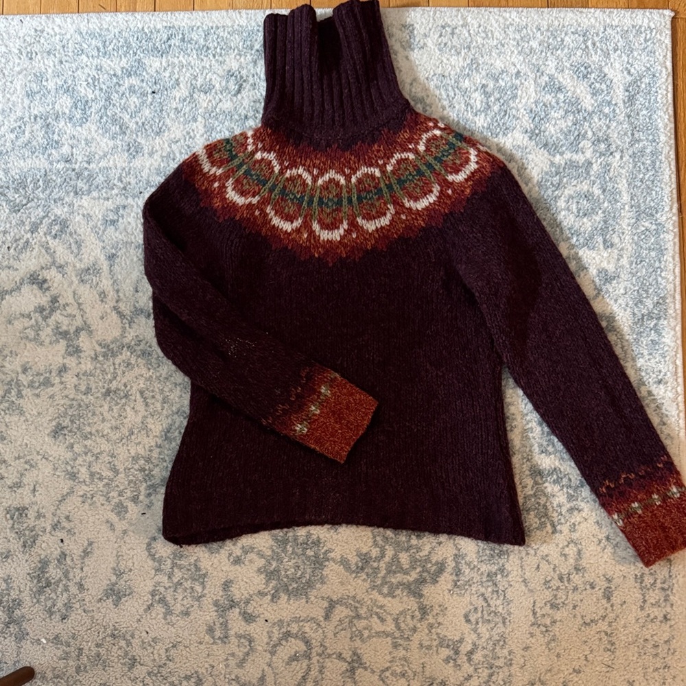 Eddie Bauer Collectible Multicolor Turtleneck Sweater